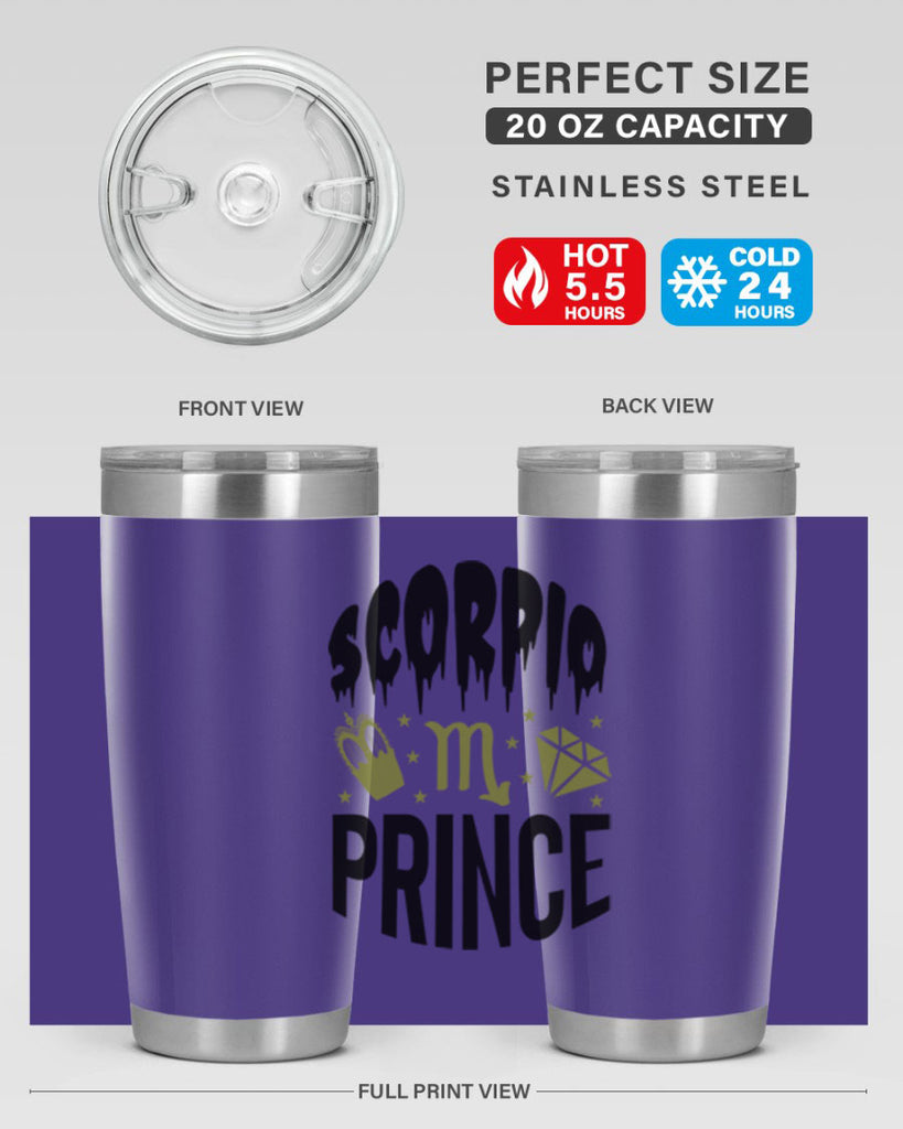 scorpio prince 445#- zodiac- Tumbler