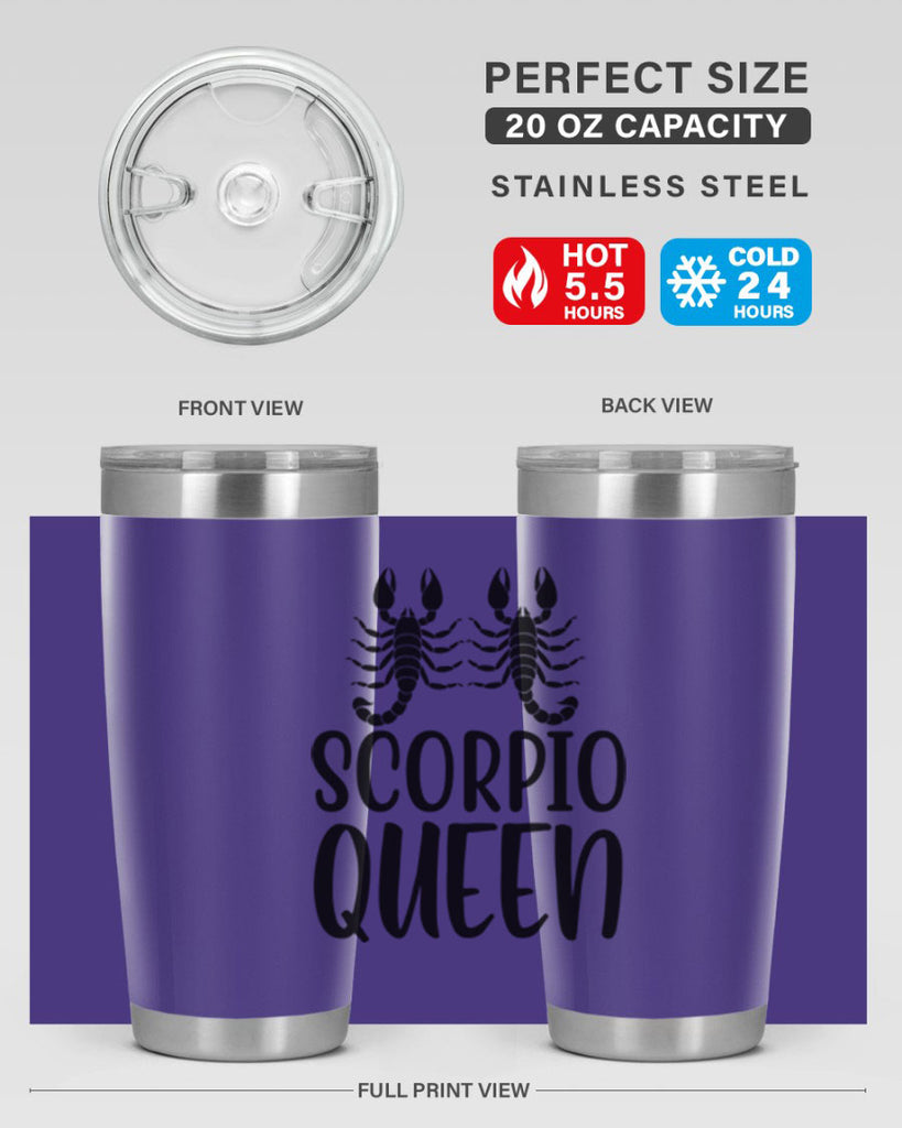 scorpio queen 446#- zodiac- Tumbler