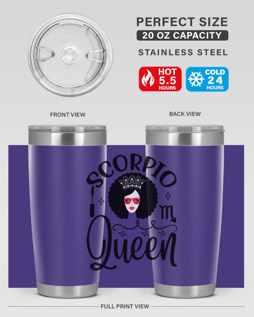 scorpio queen 448#- zodiac- Tumbler