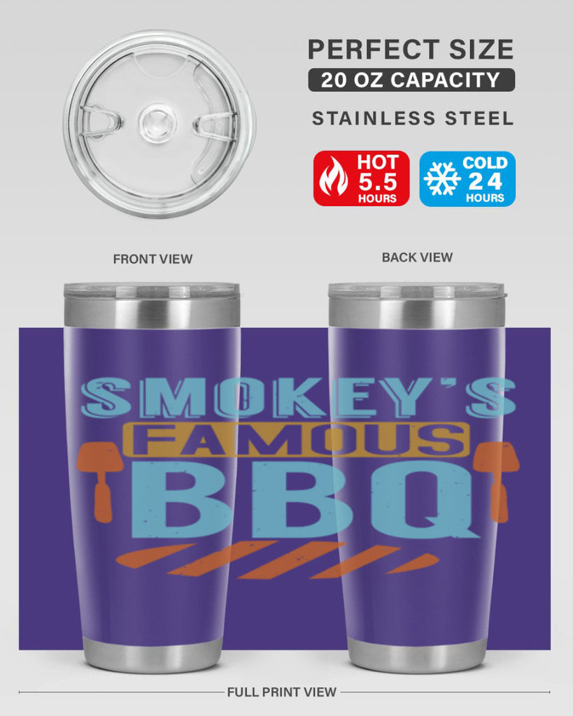 smokeys famous bbq 11#- bbq- Tumbler