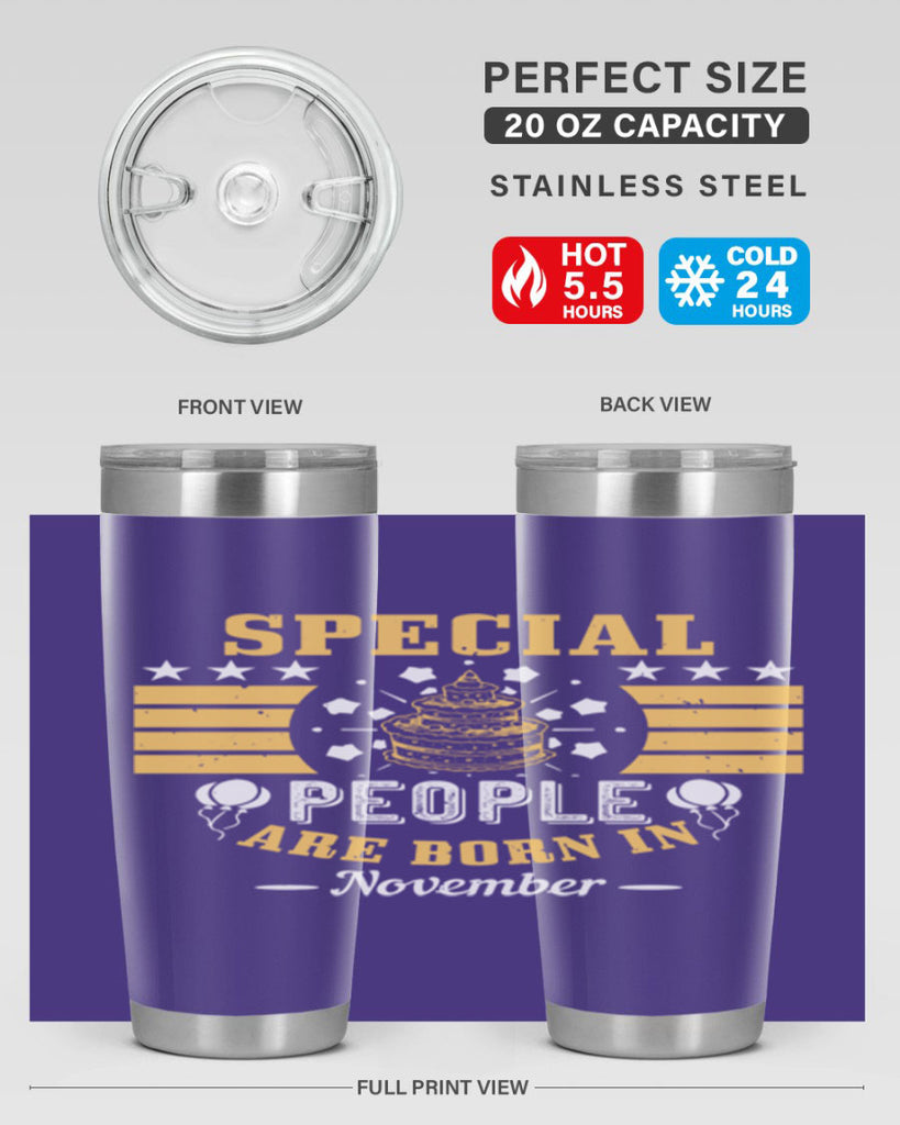 special people are born in november Style 38#- birthday- tumbler