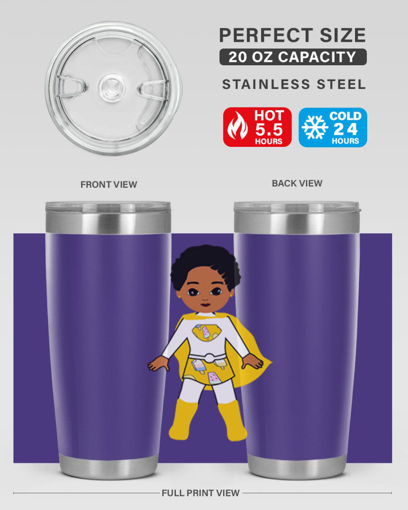super kid 10#- black men - boys- tumbler