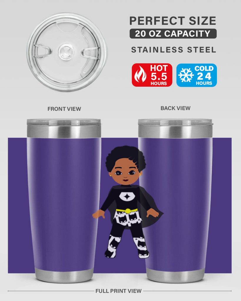 super kid 11#- black men - boys- tumbler