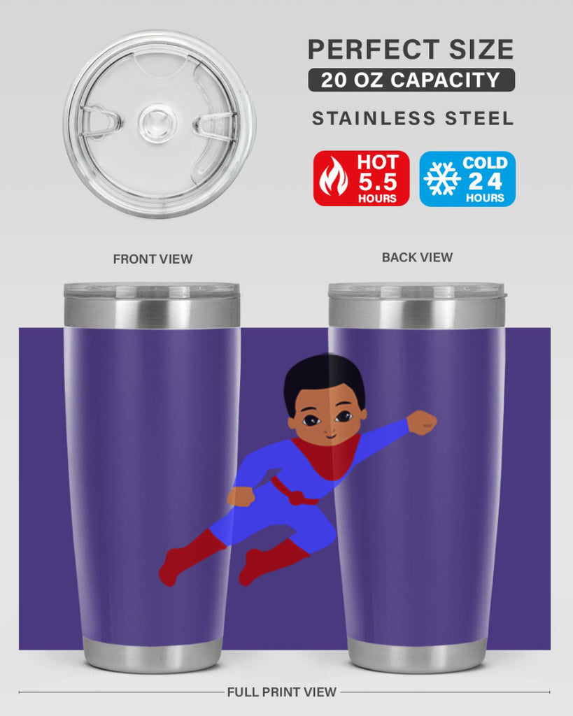 super kid 14#- black men - boys- tumbler
