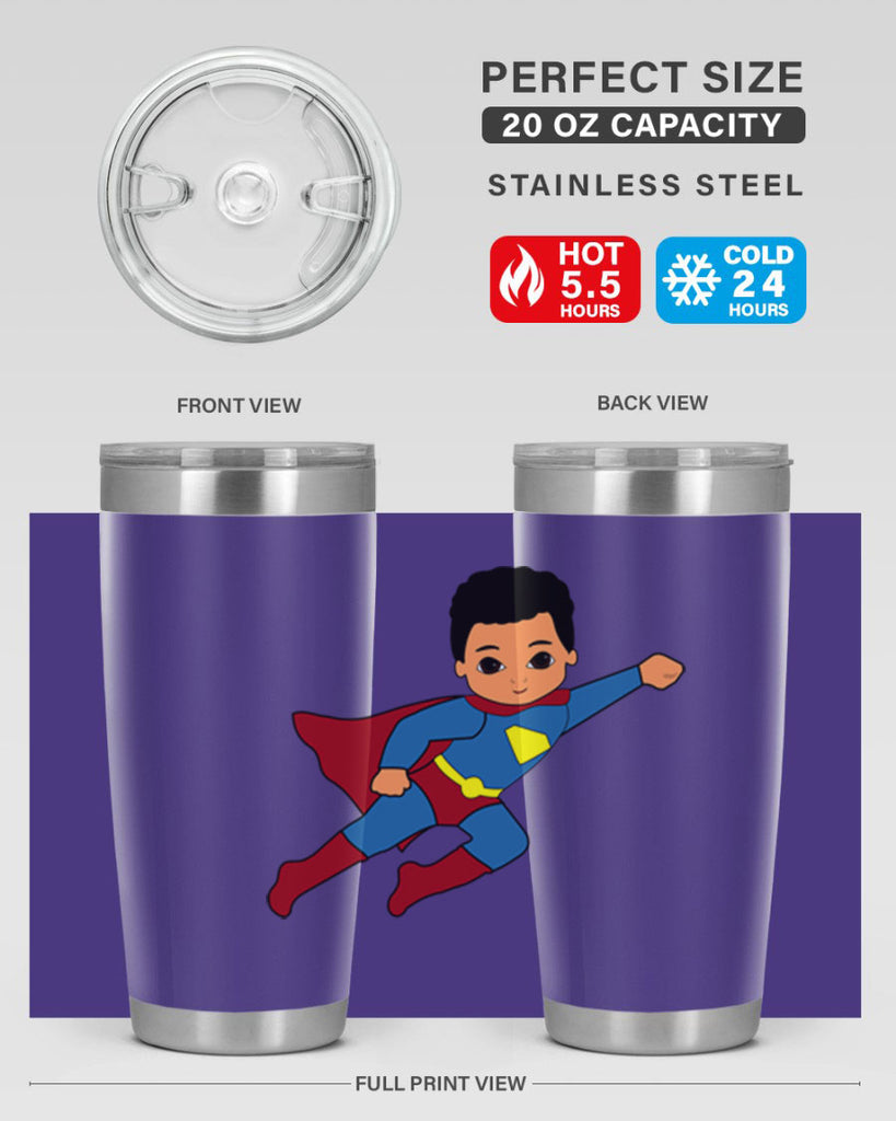 super kid 15#- black men - boys- tumbler