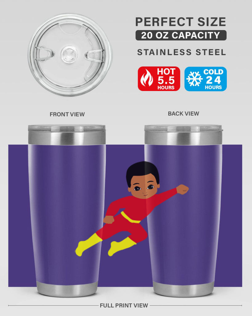 super kid 4#- black men - boys- tumbler