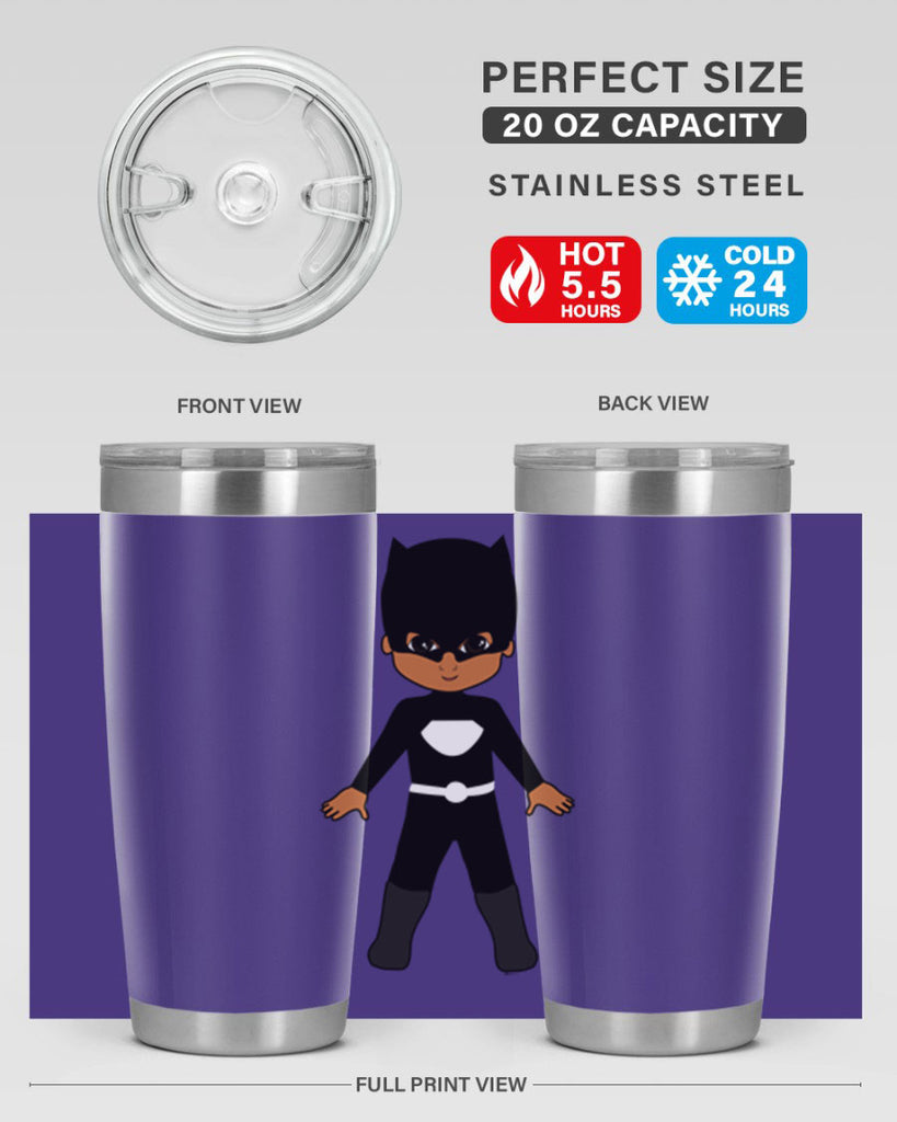 super kid 8#- black men - boys- tumbler
