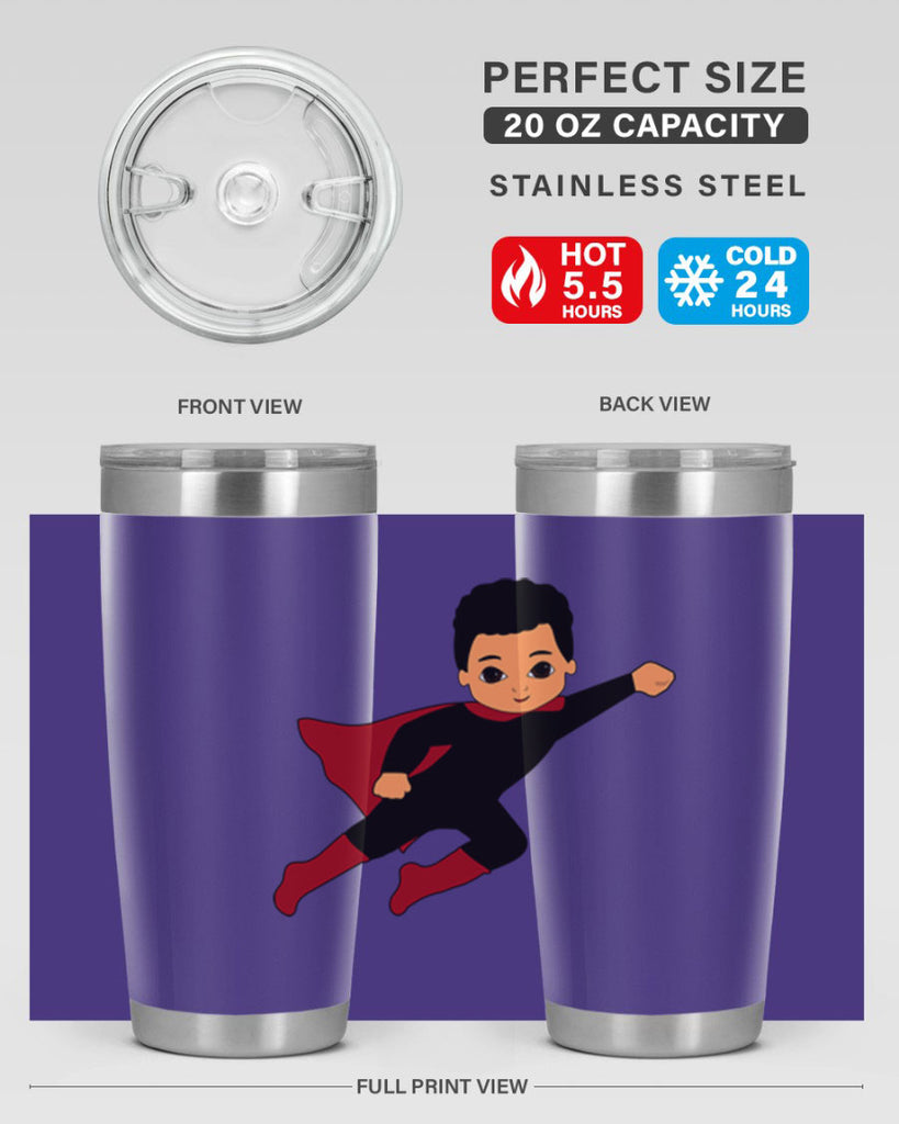 super kid 9#- black men - boys- tumbler