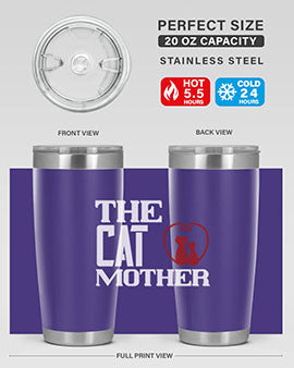 the cat mother Style 117#- cat- Tumbler