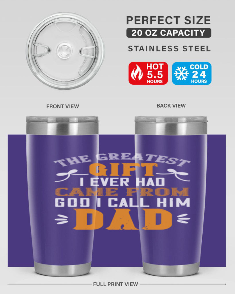the gratest gift i ever had came from 6#- grandpa - papa- Tumbler