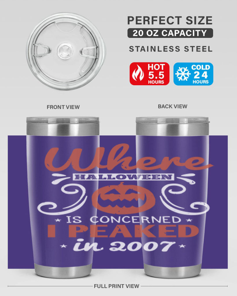 where halloween is 122#- halloween- Tumbler