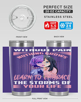 without pain nothing grows learn to embrace the storms of your life288#- anime- Tumbler