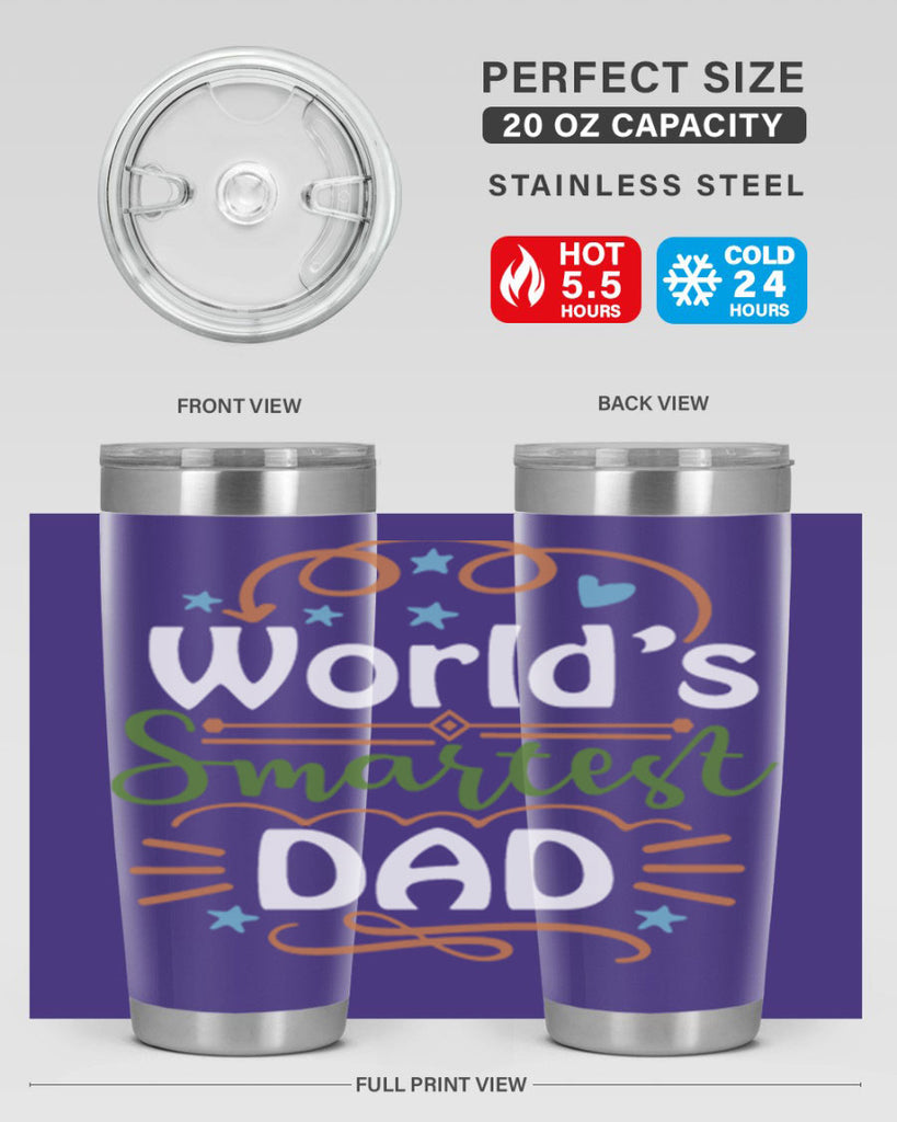 world’s smartest dad 2#- fathers day- Tumbler