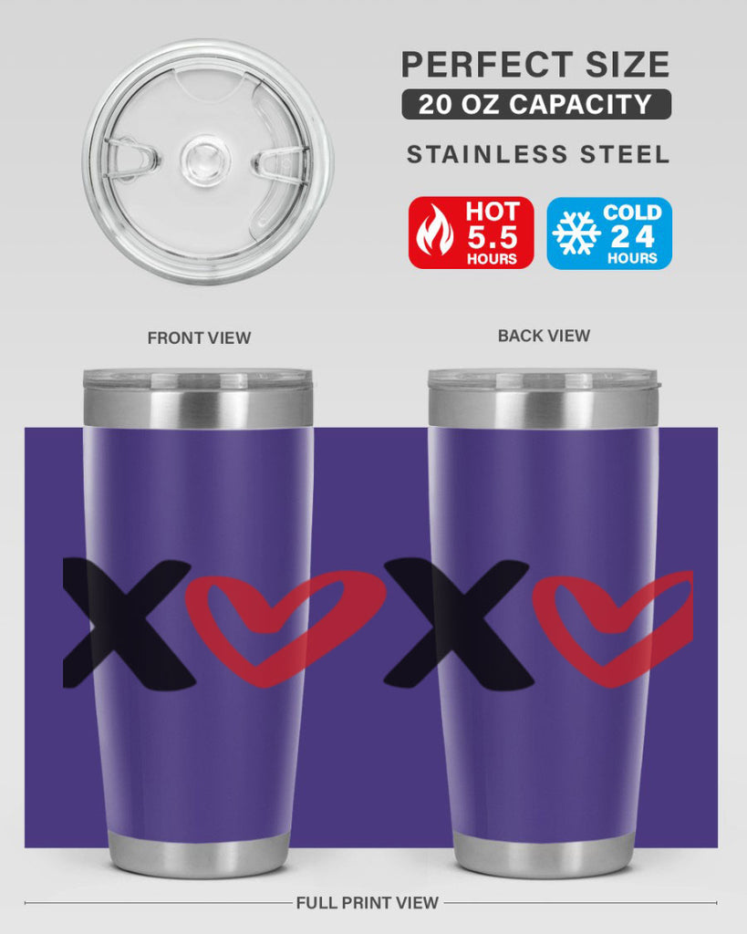 xoxo 12#- valentines day- Tumbler