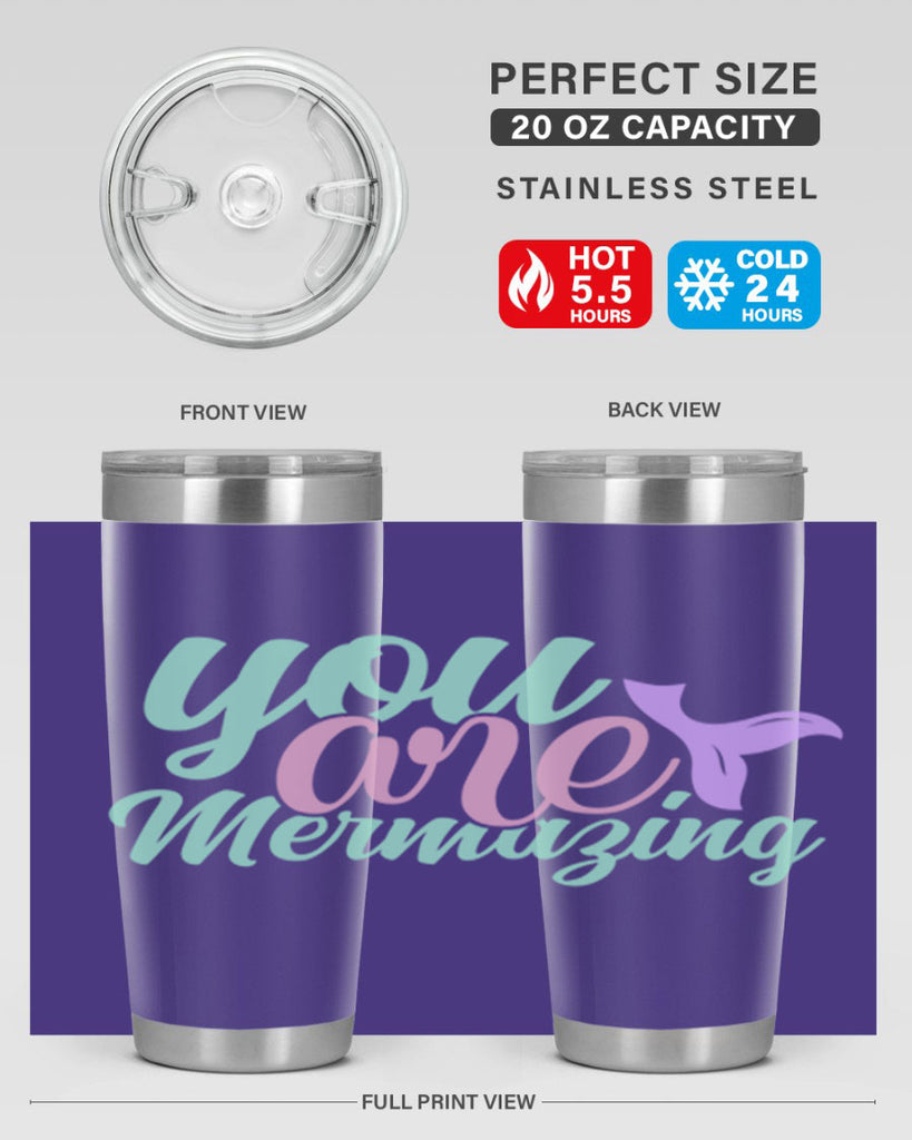 you are mermazing 9#- mermaid- Tumbler