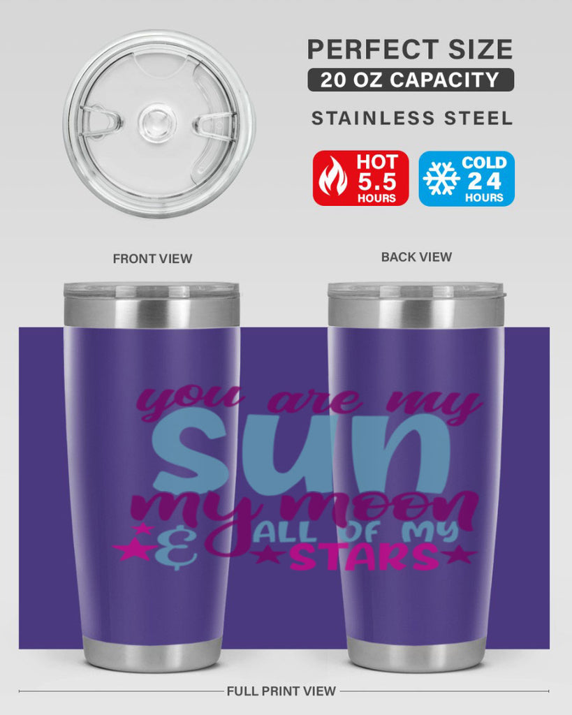 you are my sun my moon all of my stars 6#- family- Tumbler
