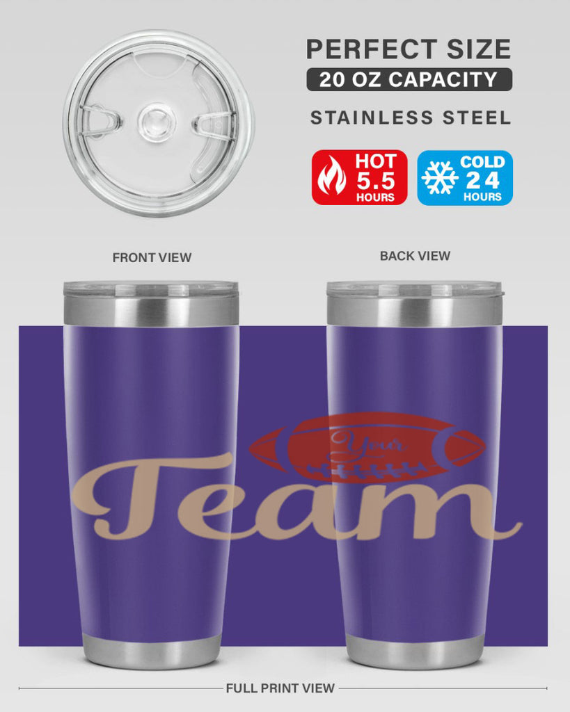 your team 2271#- softball- Tumbler