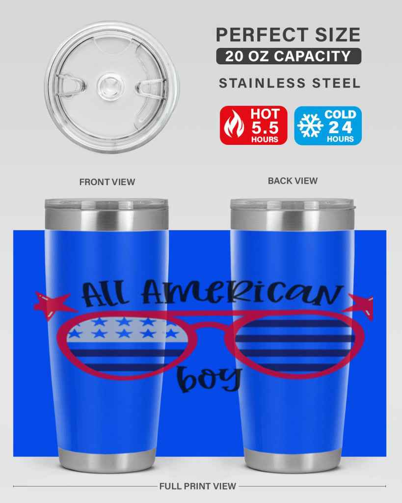 All American Boy Style 141#- Fourt Of July- Tumbler