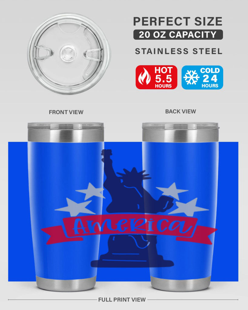 America Style 145#- Fourt Of July- Tumbler
