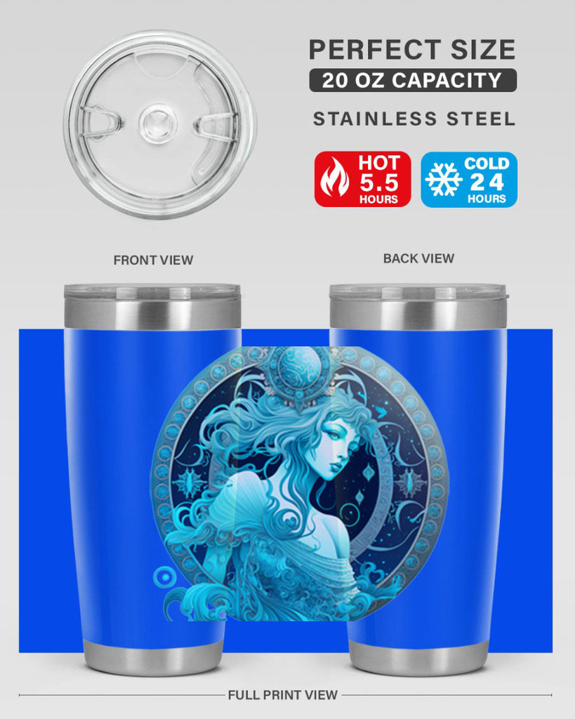 Aquarius 63#- zodiac- Tumbler