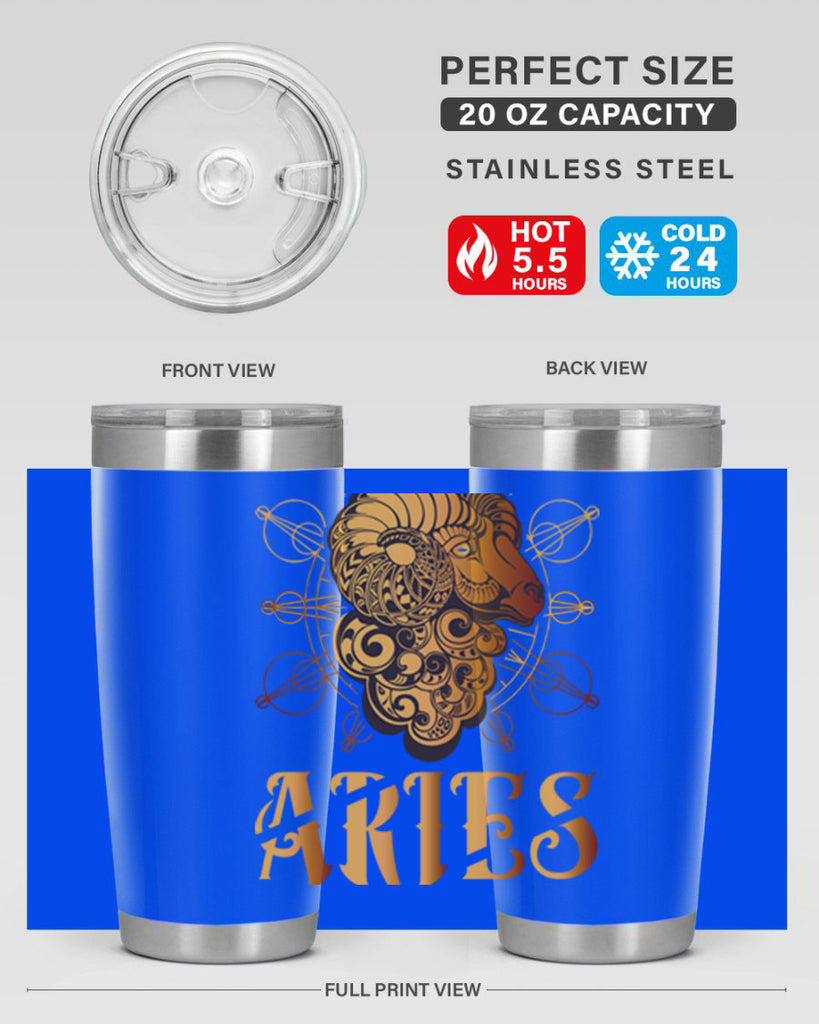 Aries 121#- zodiac- Tumbler