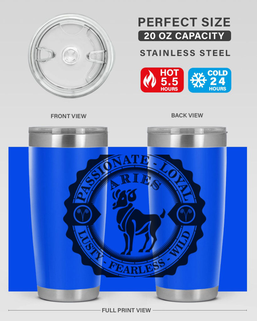 Aries 3#- zodiac- Tumbler