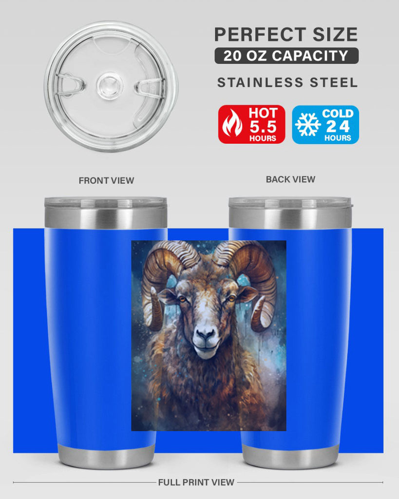 Aries 54#- zodiac- Tumbler