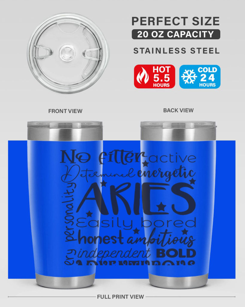 Aries 564#- zodiac- Tumbler