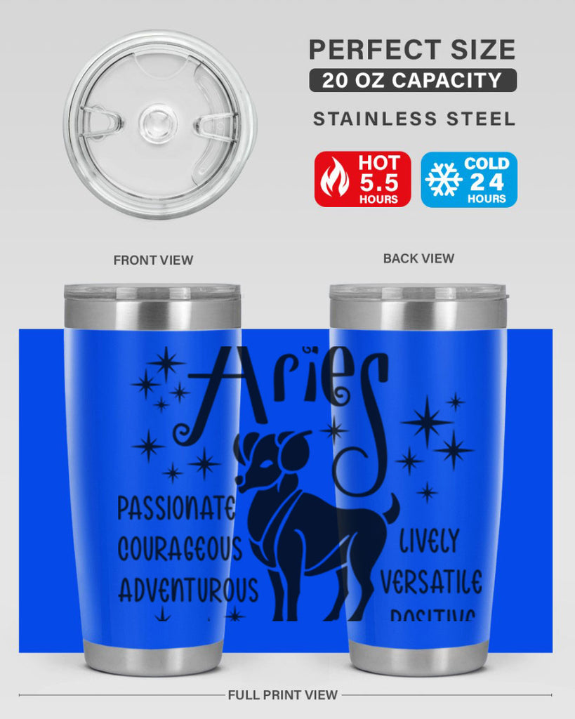 Aries 93#- zodiac- Tumbler