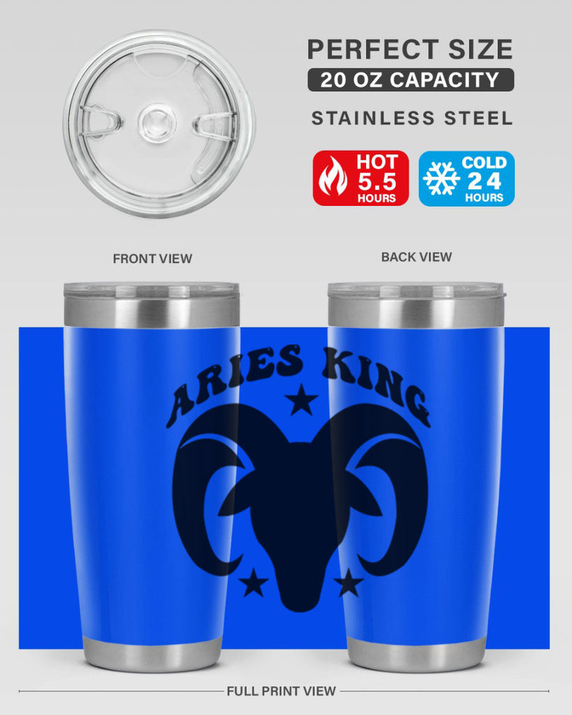 Aries king 110#- zodiac- Tumbler