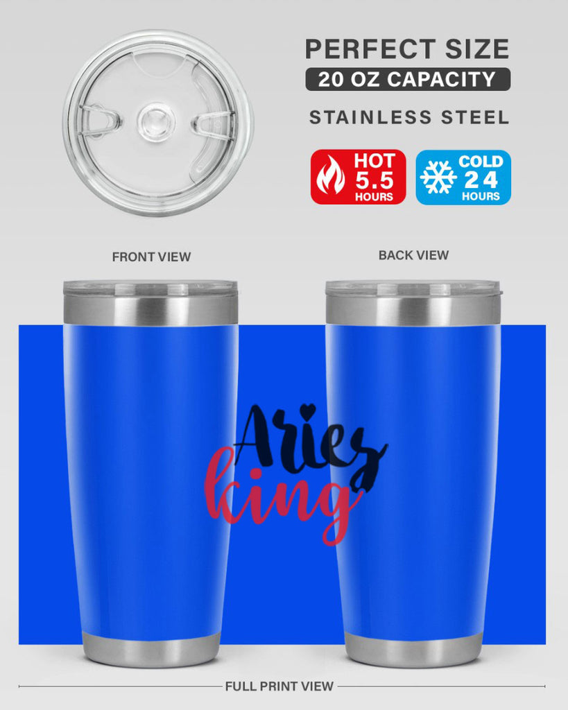 Aries king 96#- zodiac- Tumbler