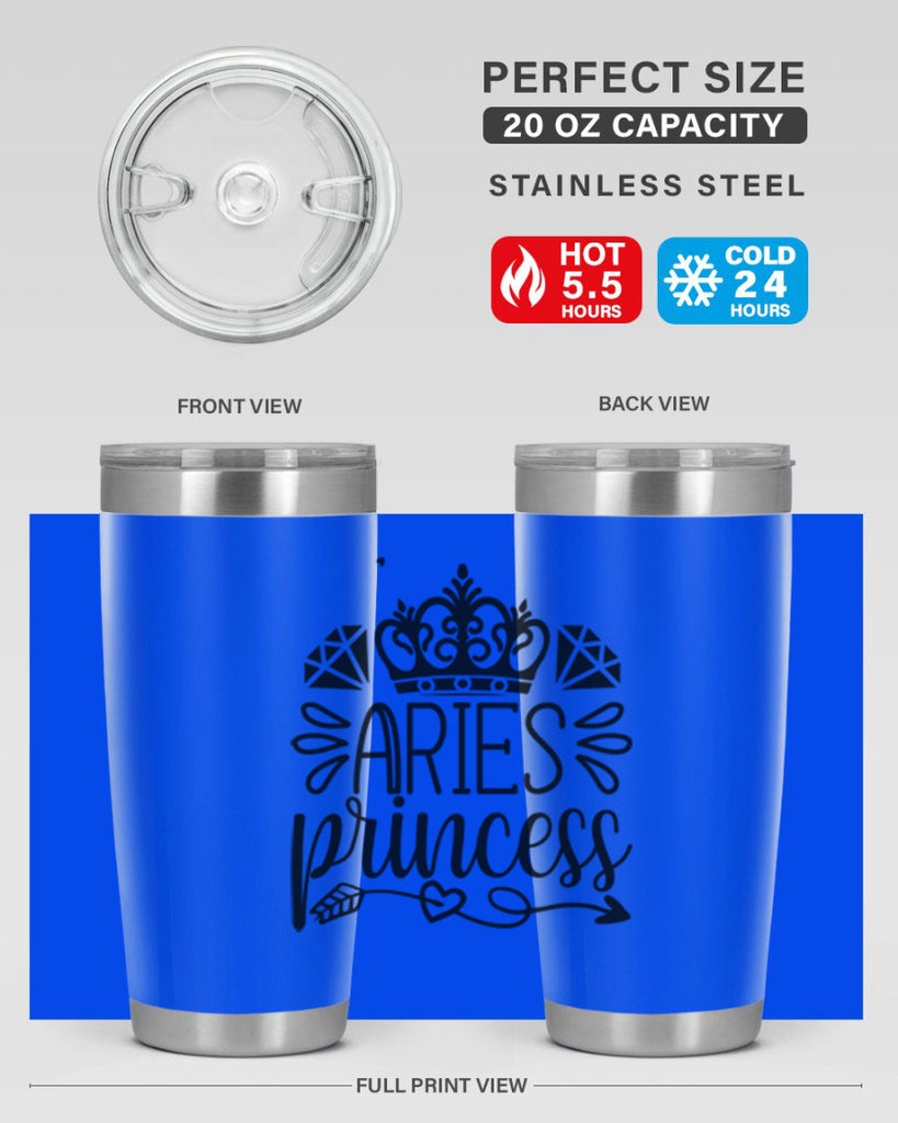 Aries princess 114#- zodiac- Tumbler
