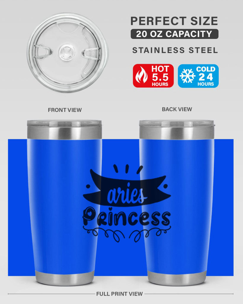 Aries princess 116#- zodiac- Tumbler