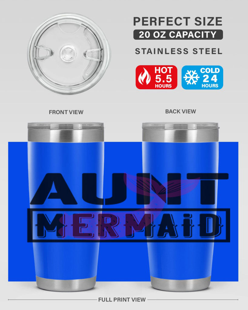 Aunt mermaid 17#- mermaid- Tumbler