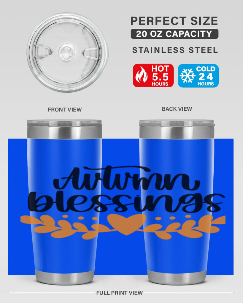 Autumn Blessings 472#- fall- Tumbler