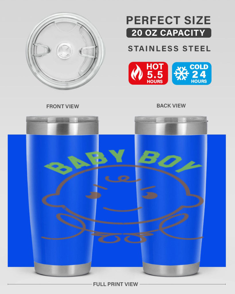 Baby Boy Style 4#- baby shower- tumbler