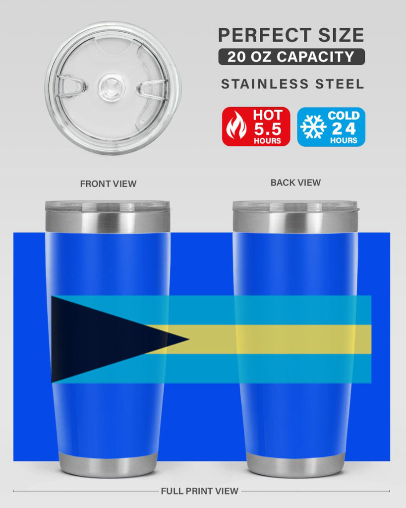 Bahamas 186#- world flags- Tumbler