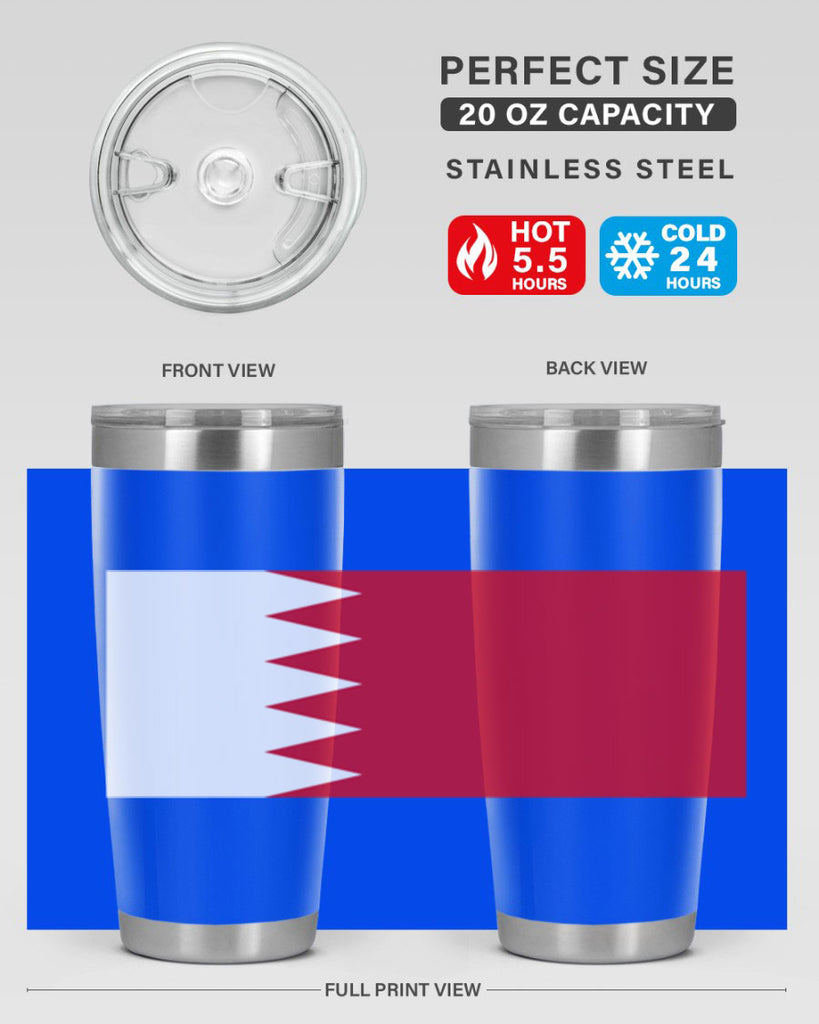 Bahrain 185#- world flags- Tumbler