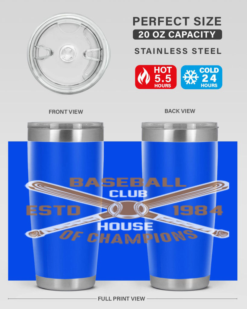 Baseball 1443#- baseball- Tumbler