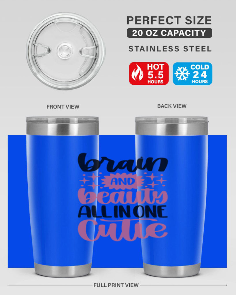 Brain And Beauty All In One Style 126#- make up- Tumbler