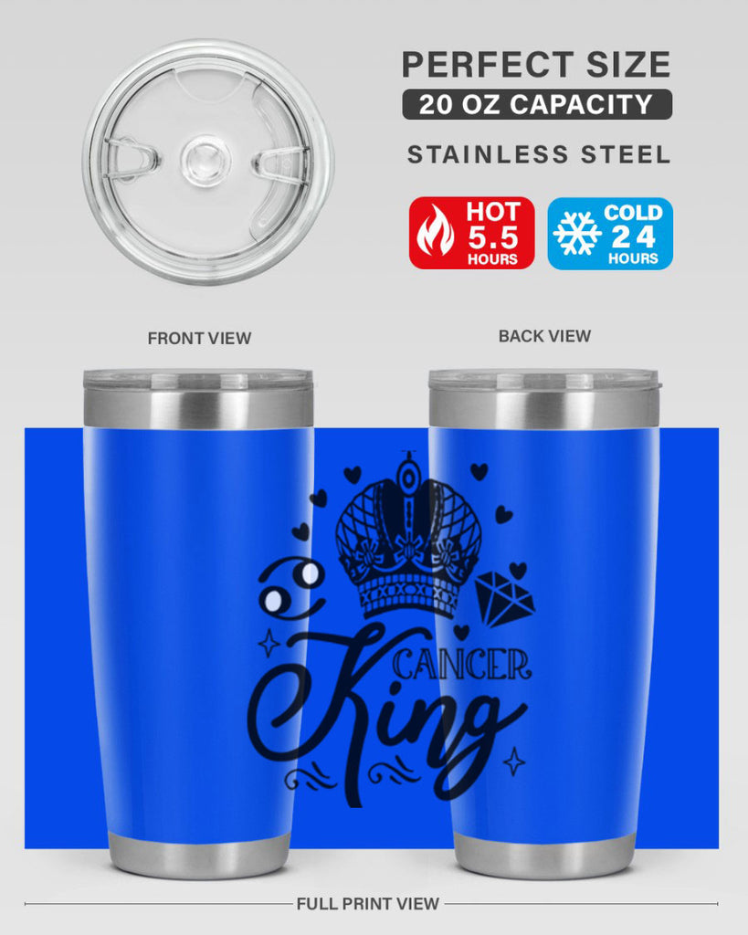 Cancer king 158#- zodiac- Tumbler