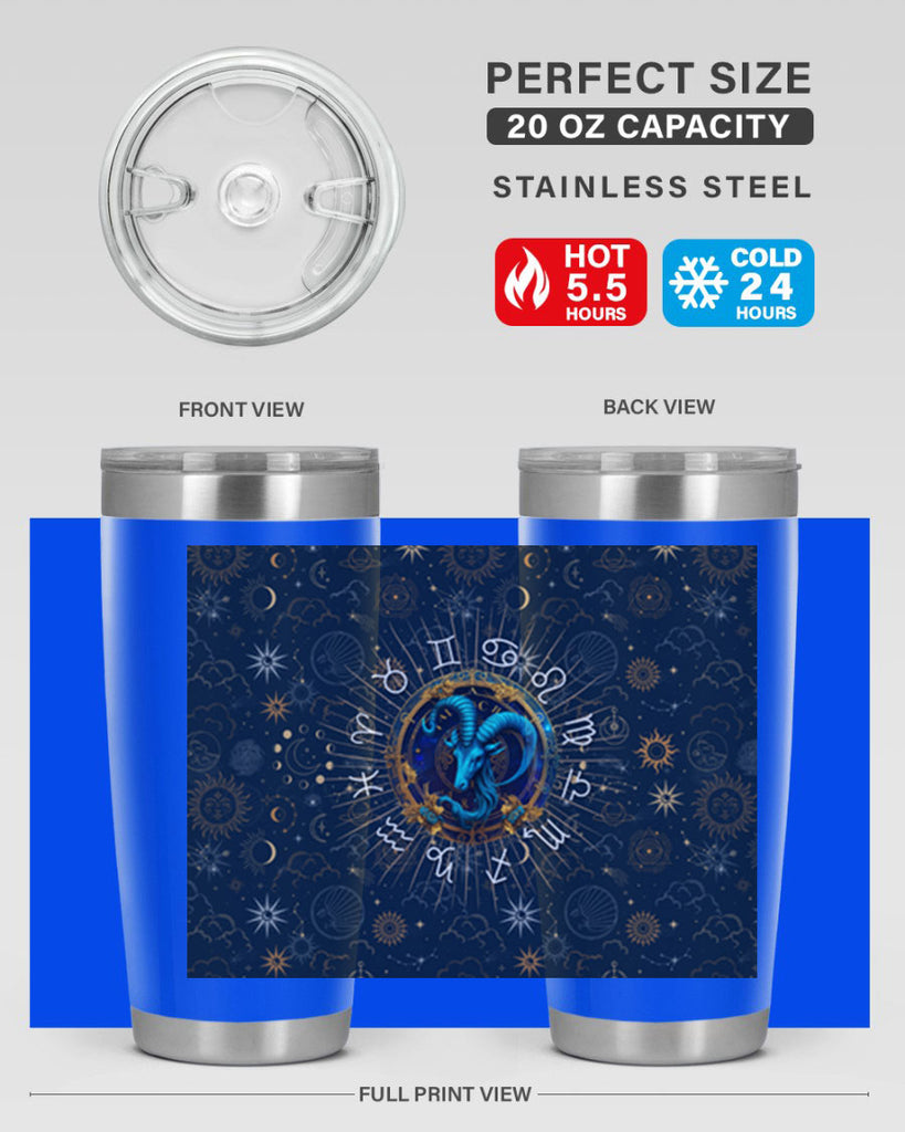 Capricorn Straight 184#- zodiac- Tumbler