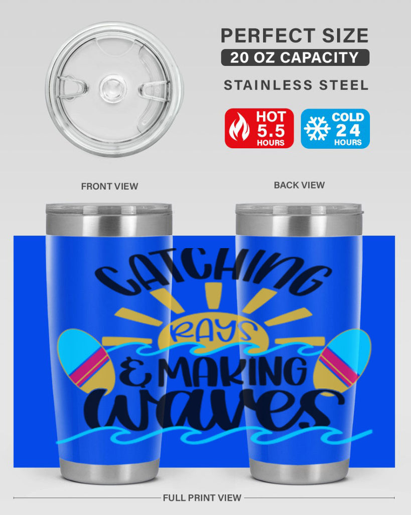 Catching Rays Making Waves Style 49#- summer- Tumbler
