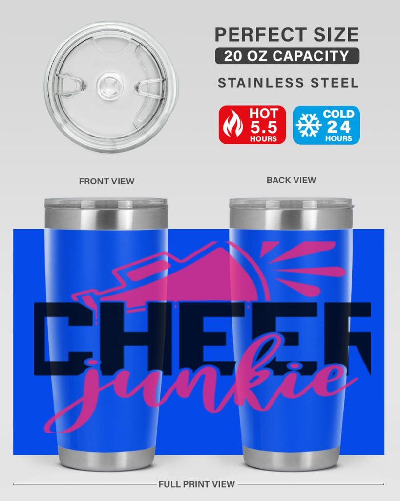 Cheer junkie 1390#- cheer- Tumbler