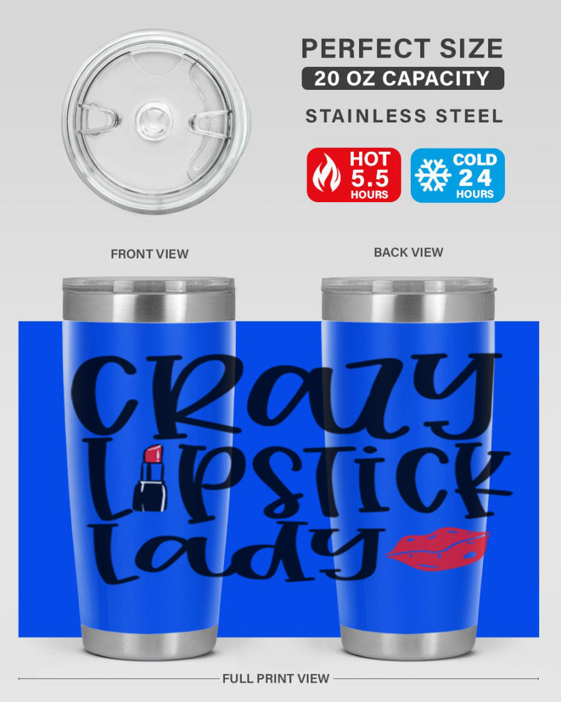 Crazy Lipstick Lady Style 240#- make up- Tumbler