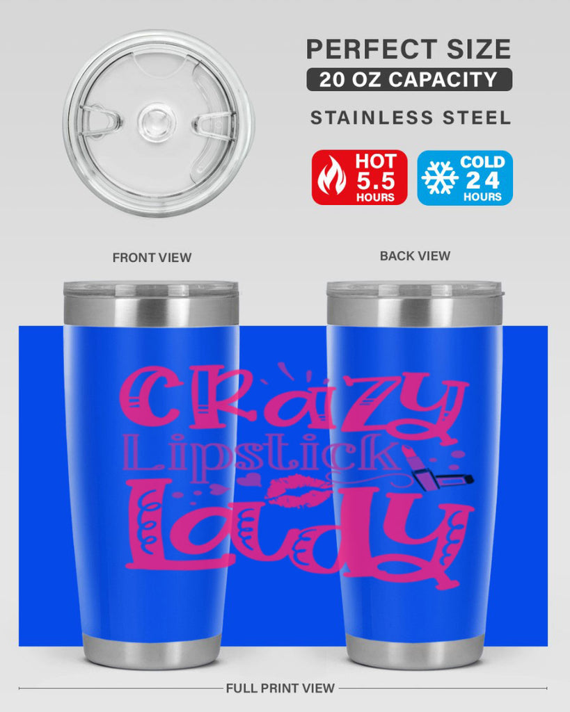 Crazy Lipstick Lady Style 241#- make up- Tumbler