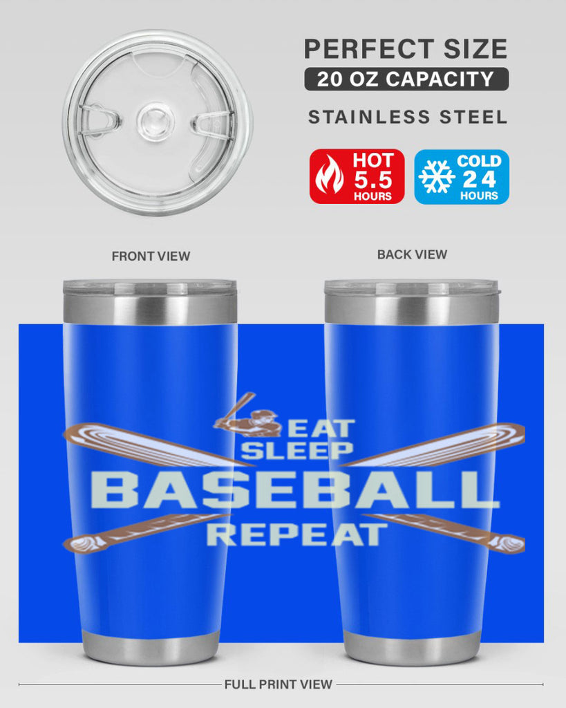 Eat 1285#- baseball- Tumbler