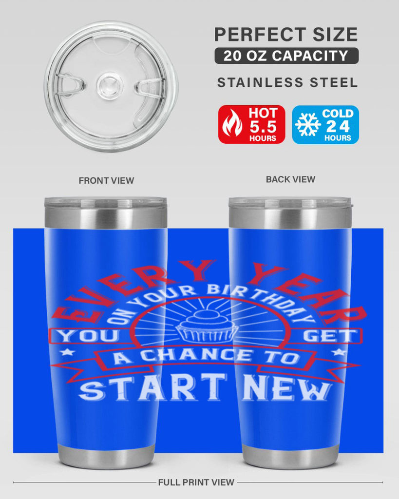 Every year on your birthday you get a chance to start new Style 86#- birthday- tumbler