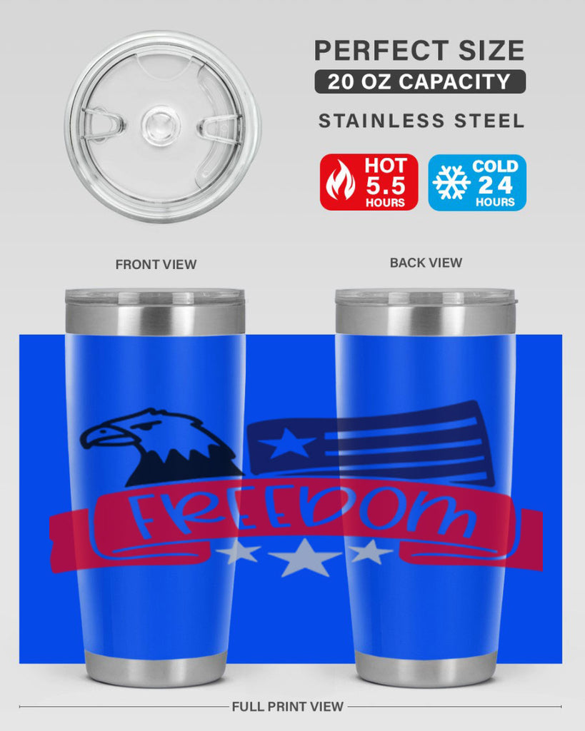 Freedom Style 147#- Fourt Of July- Tumbler