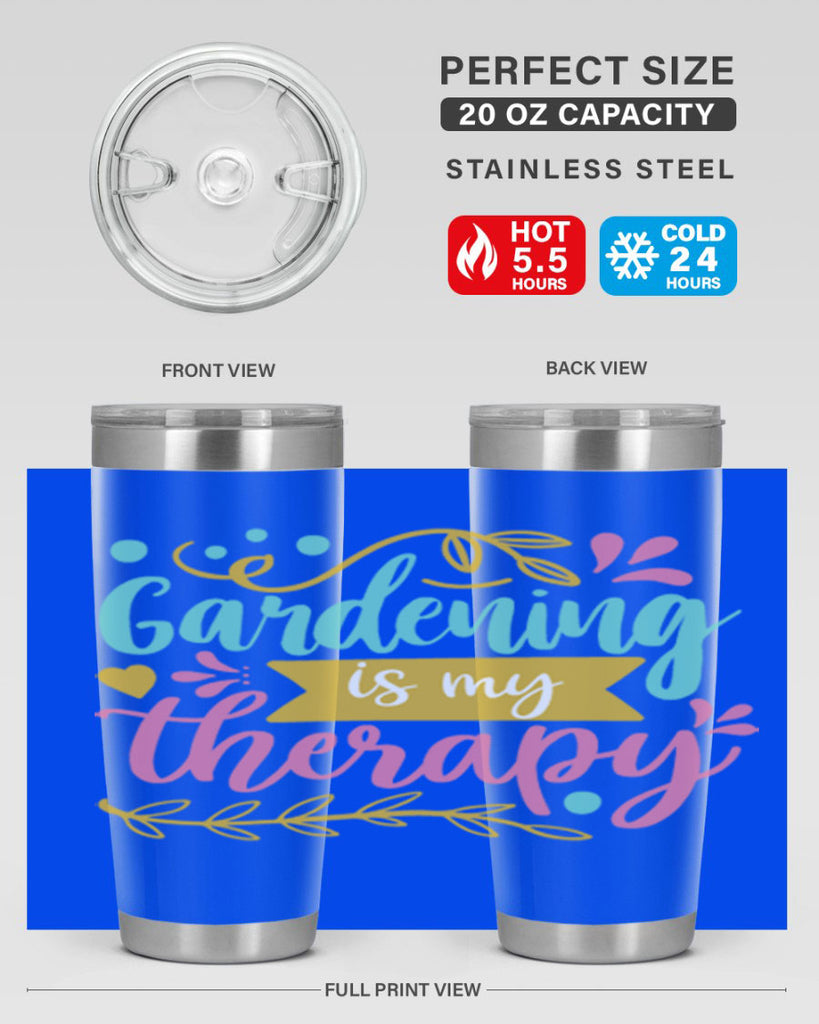 Gardening is my therapy Style 66#- summer- Tumbler